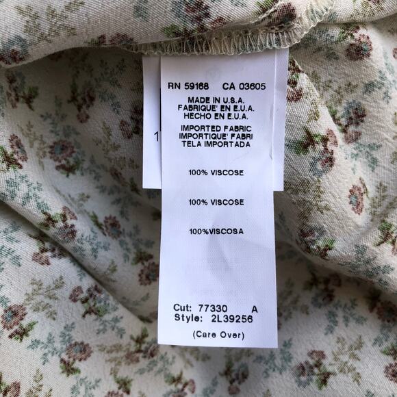 Karen Kane Flutter Sleeve Ruffle Top Floral Print Blouse Women's Size XS NWT - Picture 12 of 16